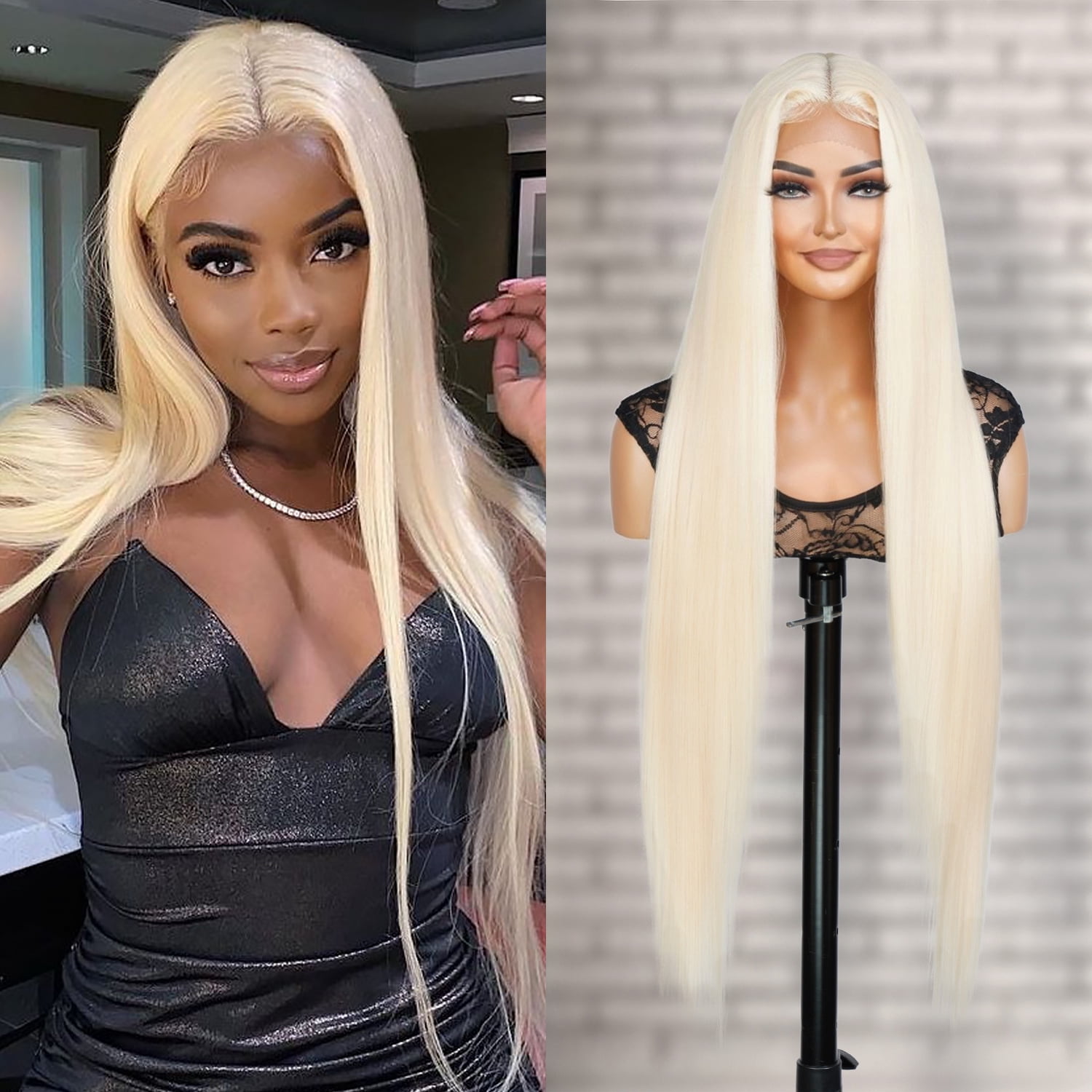 STUDIOCUT BY PROS 36 Inch Super Long waist length Straight Soft Swiss ...