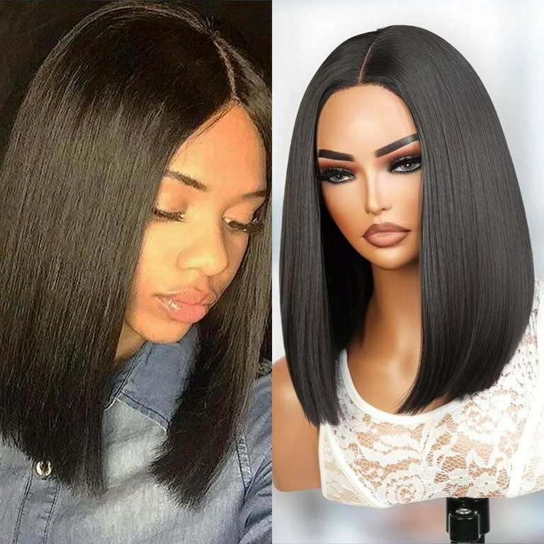 STUDIOCUT BY PROS Medium Blunt Bob Straight Wig Swiss Lace