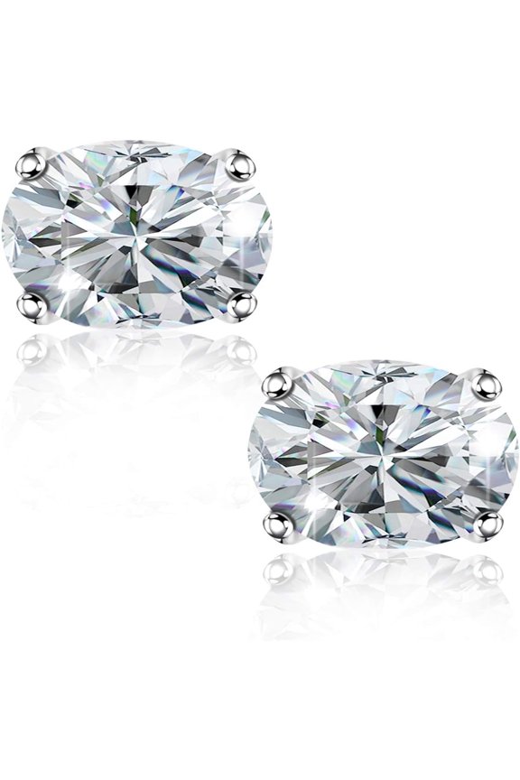 Cuff D, Cubic Zirconia Earrings, Silver-Plated, 1 Count per Pack