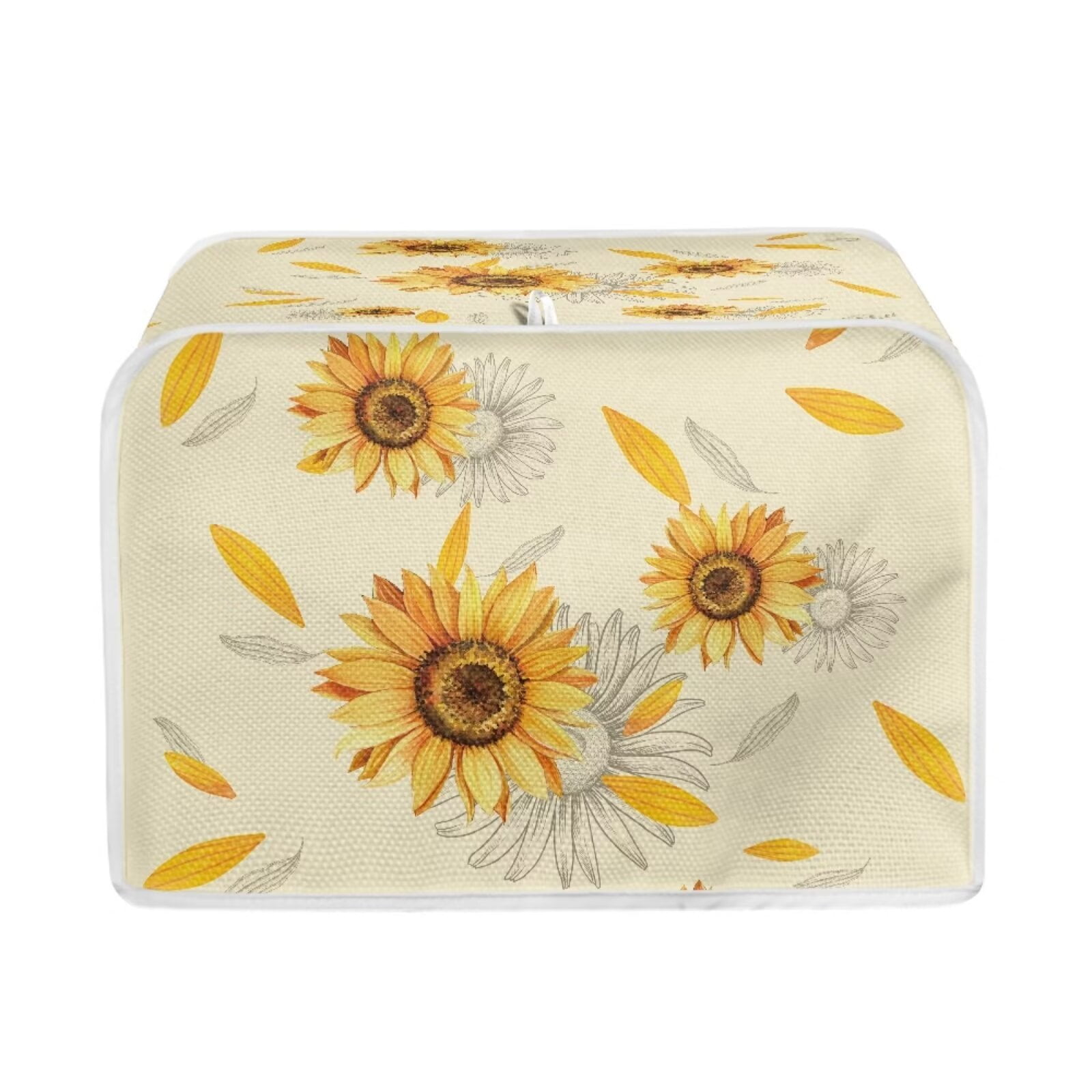 STUOARTE Reusable Toaster Cover for Kitchen Decor Vintage Sunflower
