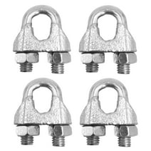 STURGID 88206 Wire Rope Clamp Clip for Cables Zinc Plated - 1/2" inch - Bulk pack of 4 Pcs