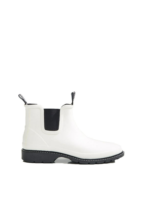 Men's Skalka Rubber Rainboots, Off-White, US 8