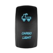 STV Motorsports Blue LED Laser Rocker Switch CARGO LIGHT