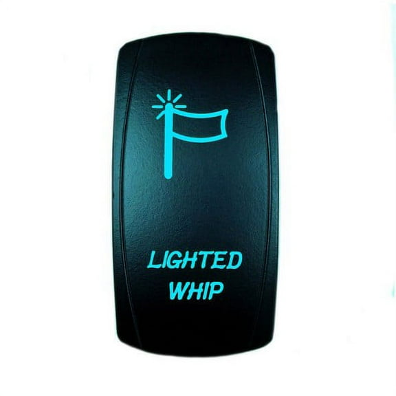 STV Motorsports Blue LED Laser Rocker Switch LIGHTED WHIP