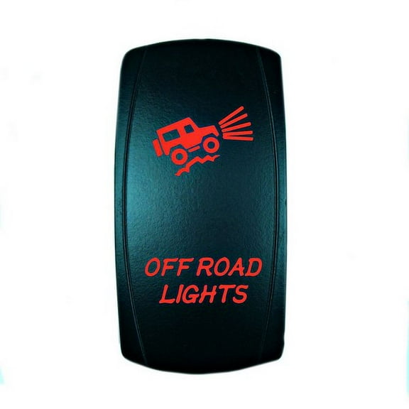 STV Motorsports Red LED Laser Rocker Switch OFF ROAD LIGHTS