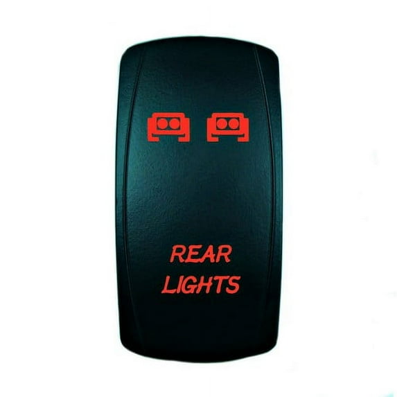 STV Motorsports Red LED Laser Rocker Switch REAR LIGHTS
