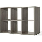 STVBCN Sturdy Room 13-Inch Cube  Organizer   with Extra Thick Exterior Edge  Open   Divider  Bookcase  8-Cube  White