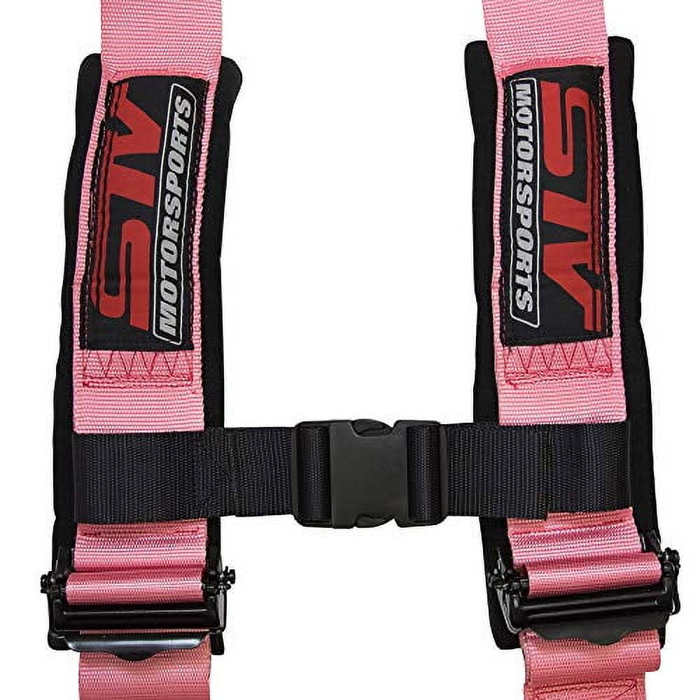 STVMotorsports Safety Harness (4 Point 3 H-Type, Pink)