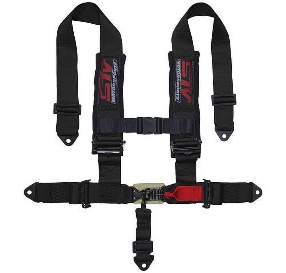 STVMotorsports Safety Harness (5 Point 2 H -Type, Black)