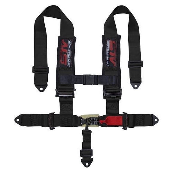 STVMotorsports Safety Harness (5 Point 3 H-Type, Black)