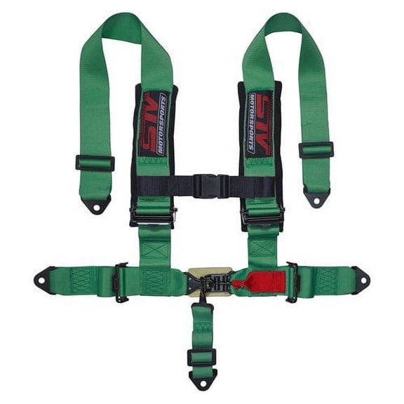 STVMotorsports Safety Harness (5 Point 3 H-Type, Green)