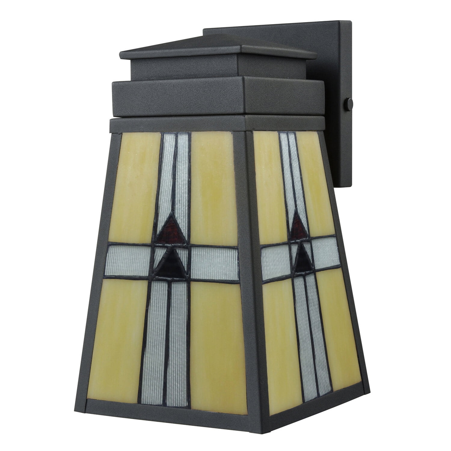 Barkley Black Metal and Glass Outdoor Wall Sconce