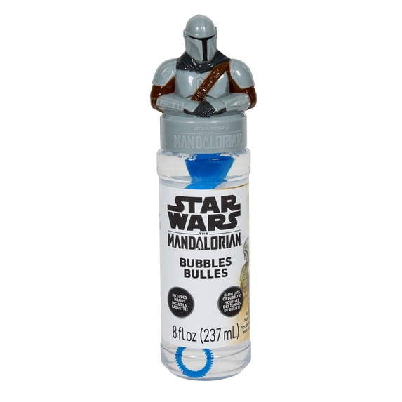 Little Kids Inc Star Wars 8 fl oz Bubbles - Mandalorian Character Bubble Blowing Toy