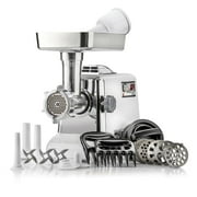 STX International Turboforce 3000 Series Electric Meat Grinder – 3-Speed, 3000W Max Power, Size #12, Includes 4 Grinding Plates, 3 Sausage Stuffing Tubes, Kubbe Attachment, & More