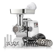 STX International Turboforce 3000 Series Electric Meat Grinder   3-Speed, 3000W Max Power, Size #12, Includes 4 Grinding Plates, 3 Sausage Stuffing Tubes, Kubbe Attachment, More
