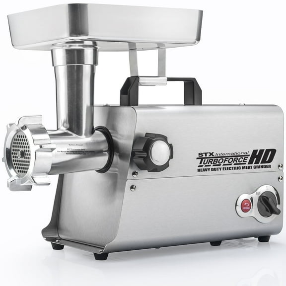 STX Intl Turboforce Heavy Duty HD 3500 Electric Meat Grinder, 3 Speed, Sausage Stuffer & More