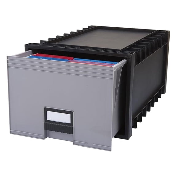 , STX61106U01C, Archive Files Storage Box, 1 / Each, Black,Gray
