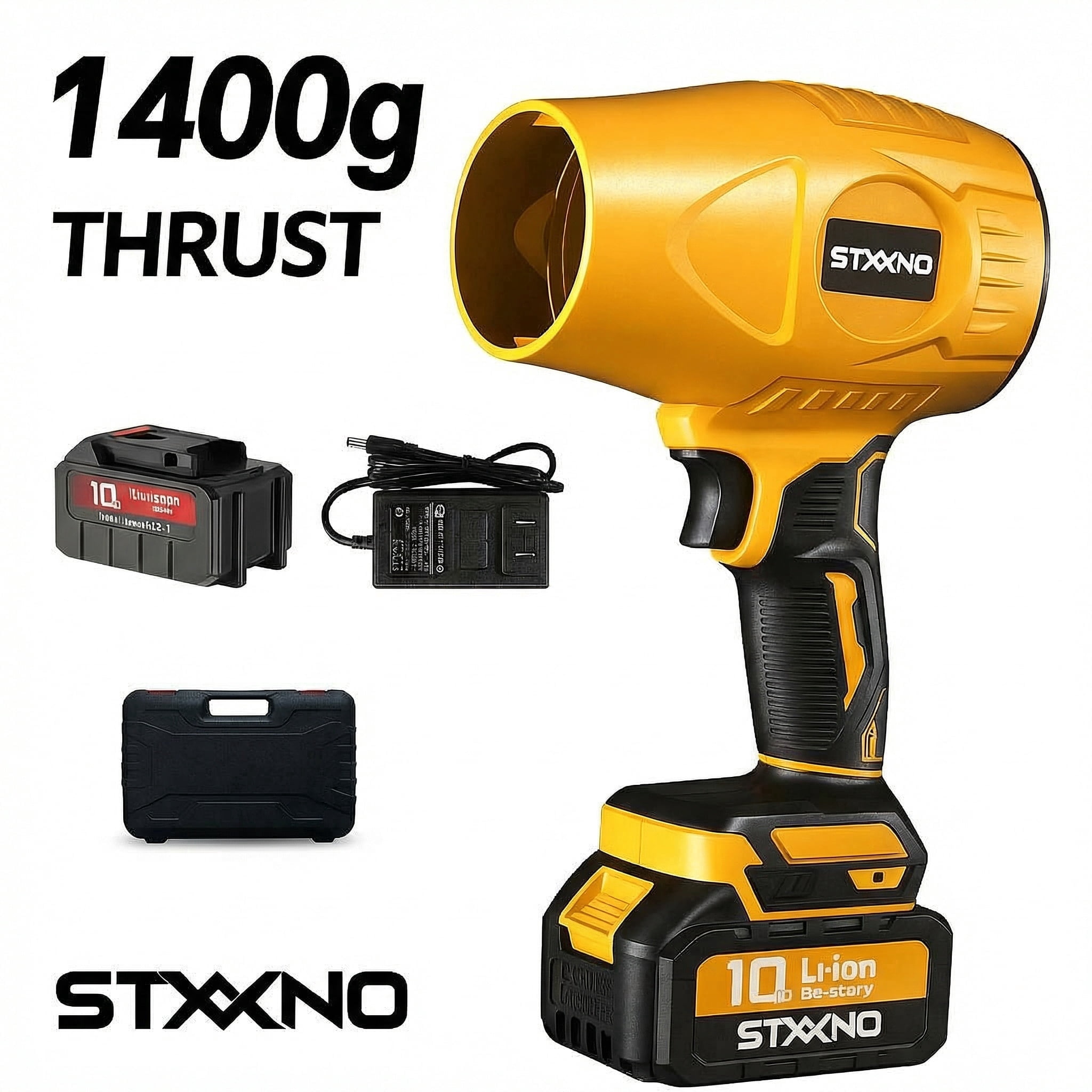 STXXNO 170 MPH at 600 CFM 20V Battery Powered Cordless Leaf Blower, 6-Speed Electric