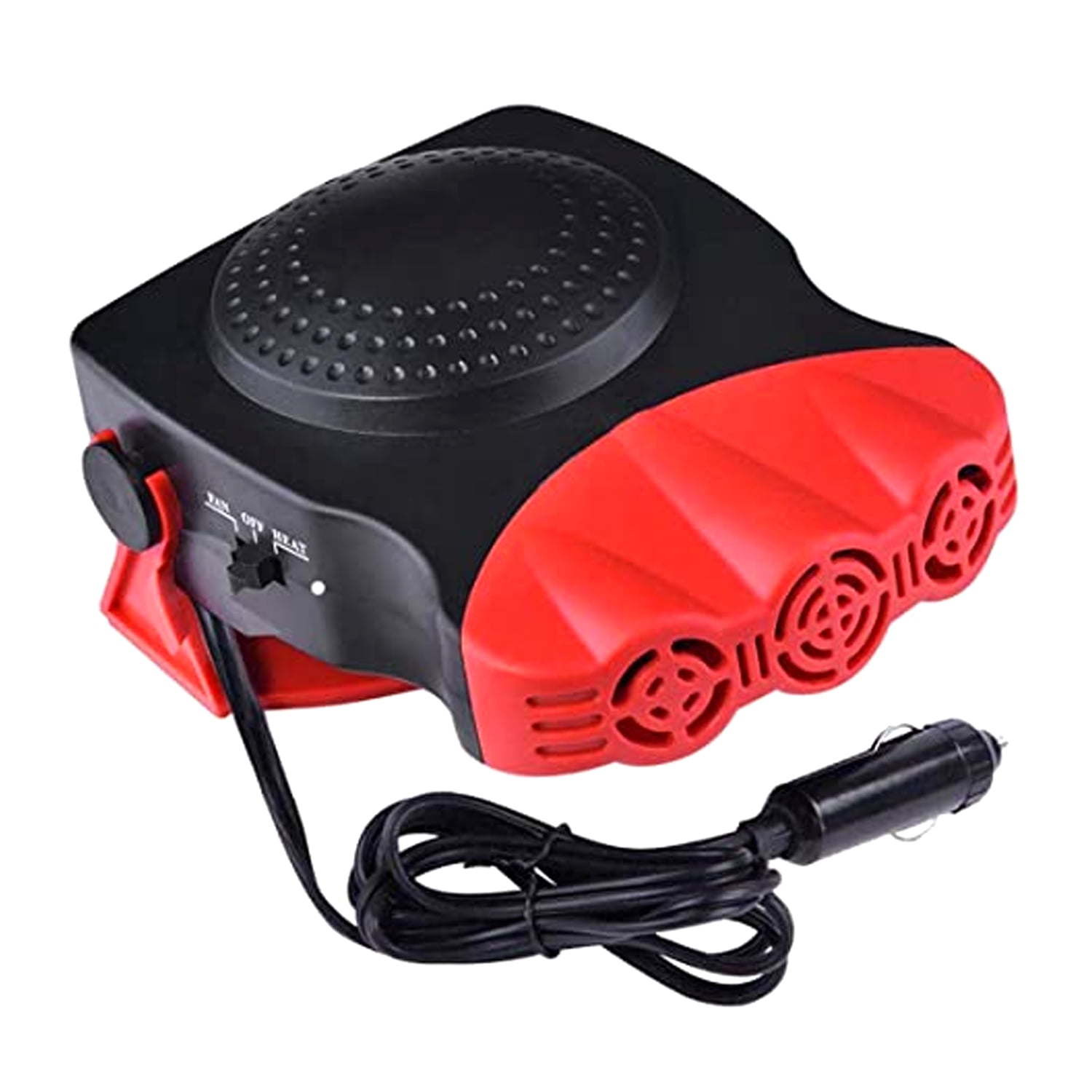Jinyi Car Heater 2 In 1 Portable 12 V 150 W High Power Rapid Heating And  Cooling Fan Defrosting Defogger For Car Windshield (red) 1 Pack