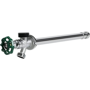 STYDDI Frost Free Sillcock, 8-Inch Anti-Siphon Outdoor Wall Hydrant, Outdoor Garden Faucet Spigot with Backflow Preventer, with 1/2" Push-to-Fit Connector