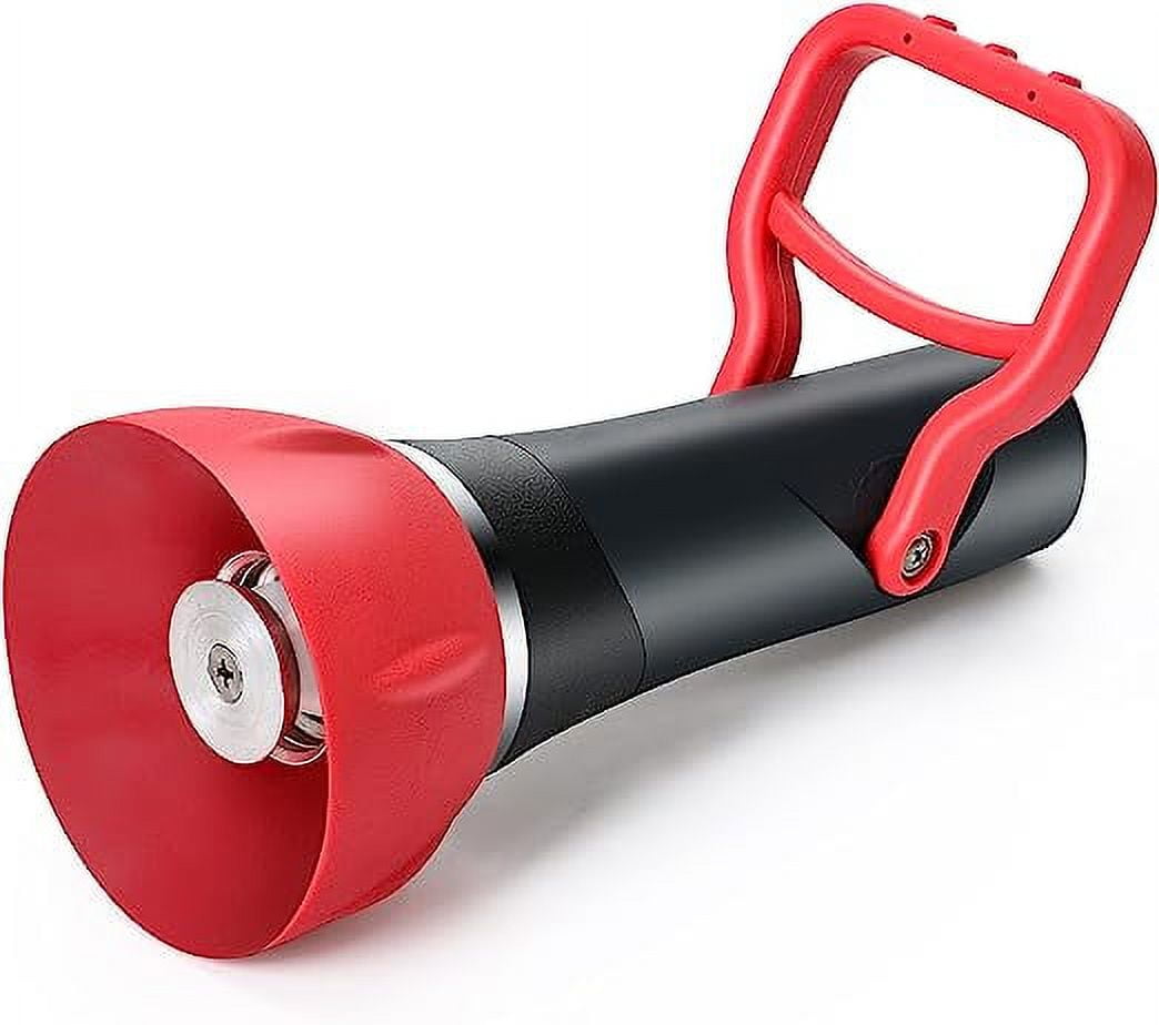 STYDDI High Flow Fireman's Spray Nozzle ith Large Shut-off Handle, Heavy Duty PRO Fireman-style Garden Hose Nozzle for Cleaning Industrial Machinery, Tools, Equipment and Work Spaces