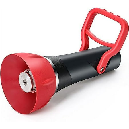 STYDDI High Flow Fireman's Spray Nozzle ith Large Shut-off Handle, Heavy Duty PRO Fireman-style Garden Hose Nozzle for Cleaning Industrial Machinery, Tools, Equipment and Work Spaces