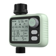 STYDDI Sprinkler Watering Timer with Rain Sensor and 5 Separate Irrigation Programs, Digital Hose Timer, Programmable Water Timer Outdoor, Automatic Irrigation Garden Hose Timer, for Yard, Lawn