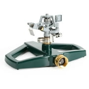 STYDDI Sprinklers for Yard, Metal Impact Sprinkler with Metal Base, Heavy Duty Adjustable Circular Impulse Lawn Sprinkler for Medium to Large Lawn, Yard and Areas, Water Coverage up to 5,800 Sq. Ft