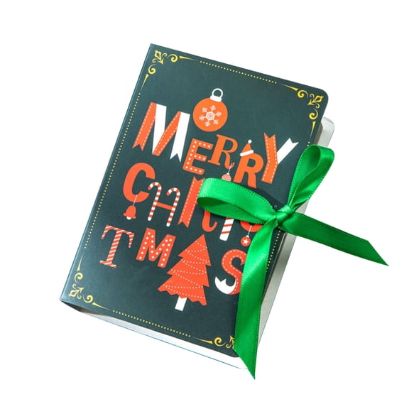 STYLAGO 10PC Christmas Cookie Boxes Holiday Bakery Gift Boxes Small kraft Boxes for Packaging Candy Goodies