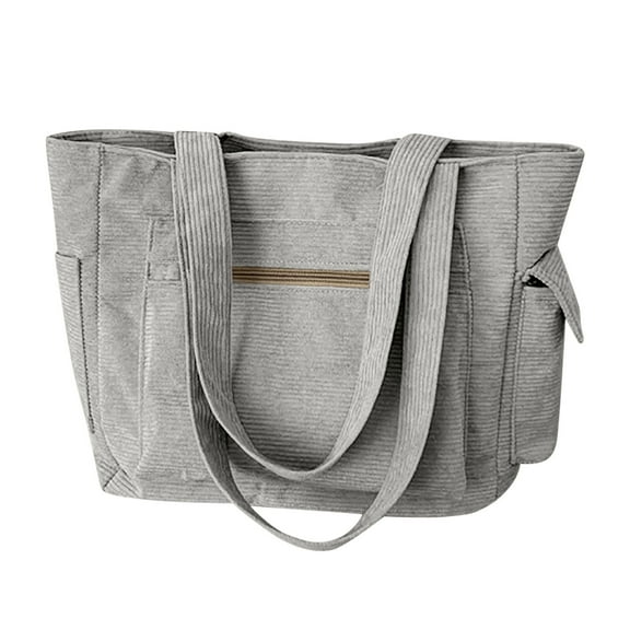 STYLAGO Canvas Tote Bag for Women Large Hobo Shoulder Bag Casual Message Bag Corduroy Tote Purse Handbags
