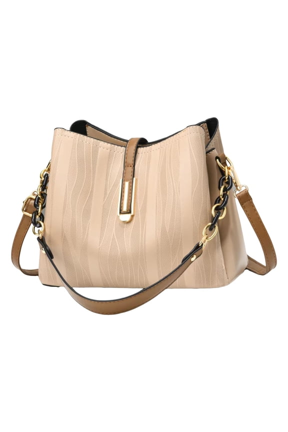 Pu Crossbody Tote Bags for Women Lock Clasp Shoulder Handbag for Work Daily Use Versatile Handbags