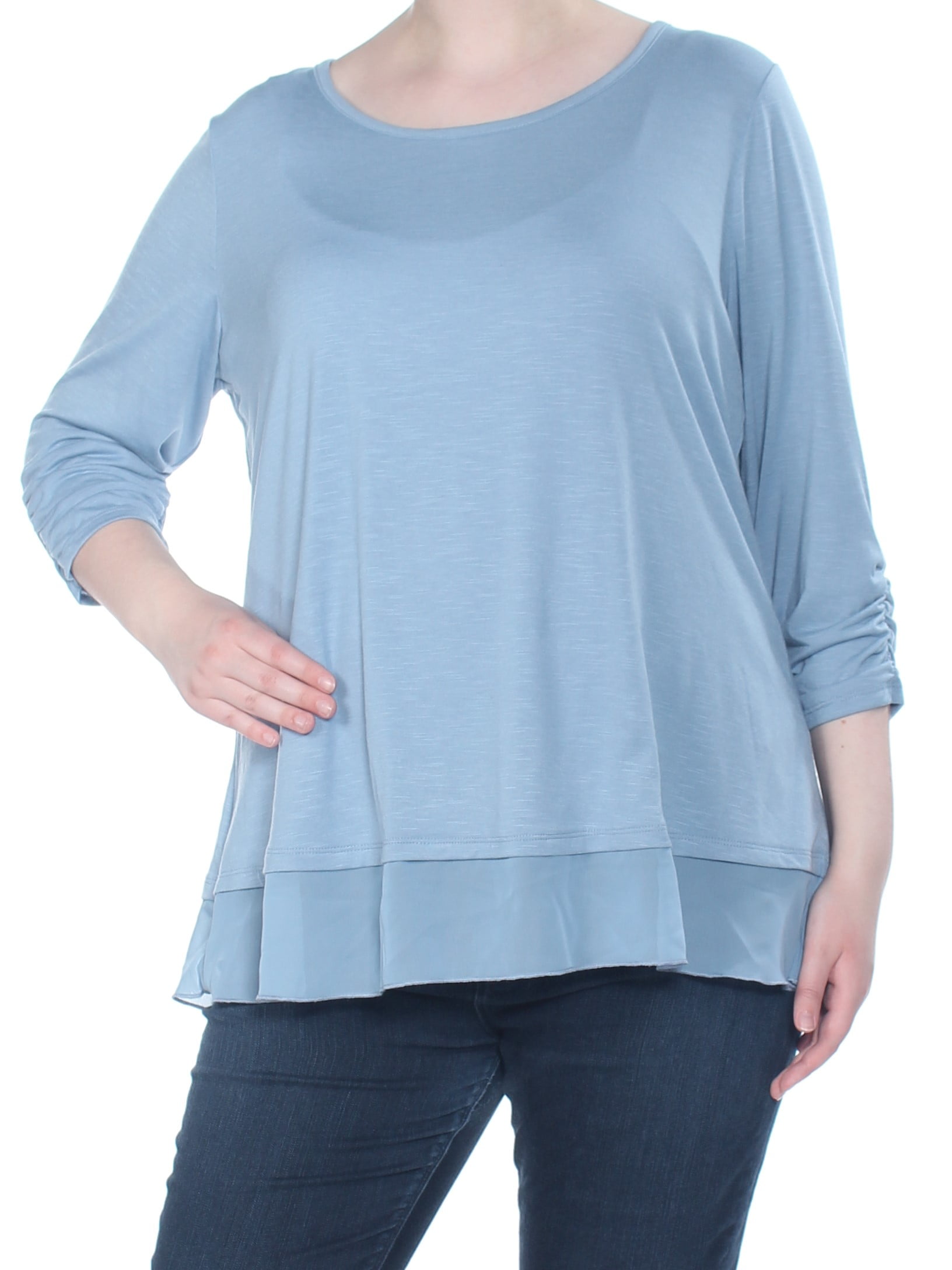 chiffon hem top