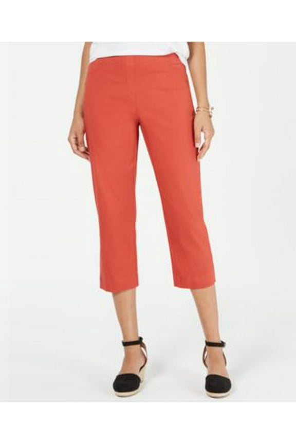 STYLE & COMPANY $50 Womens New 0439 Orange Casual Pants L B+B