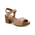 thumbnail image 1 of STYLE & COMPANY Womens Beige 1" Platform Padded Ankle Strap Studded Anddreas Round Toe Block Heel Buckle Dress Sandals 12 M, 1 of 3