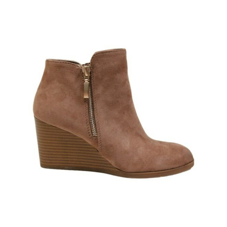 Wedge tan boots deals