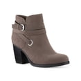 thumbnail image 1 of STYLE & COMPANY Womens Beige Buckle Accent Round Toe Block Heel Zip-Up Booties 9, 1 of 4