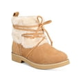 thumbnail image 1 of STYLE & COMPANY Womens Beige Mixed Media Cold Weather Zijune Round Toe Block Heel Lace-Up Leather Booties 8 M, 1 of 4