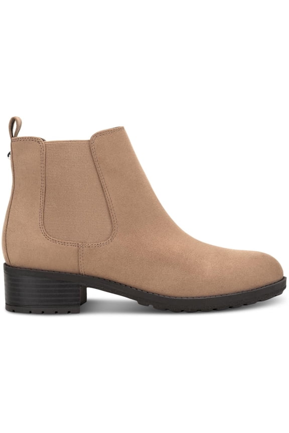 STYLE & COMPANY Womens Beige Pull Tab Goring Cushioned Gladyy Almond Toe Block Heel Zip-Up Booties 7 M