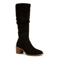 thumbnail image 1 of STYLE & COMPANY Womens Black Almond Toe Stacked Heel Zip-Up Dress Boots 5, 1 of 4