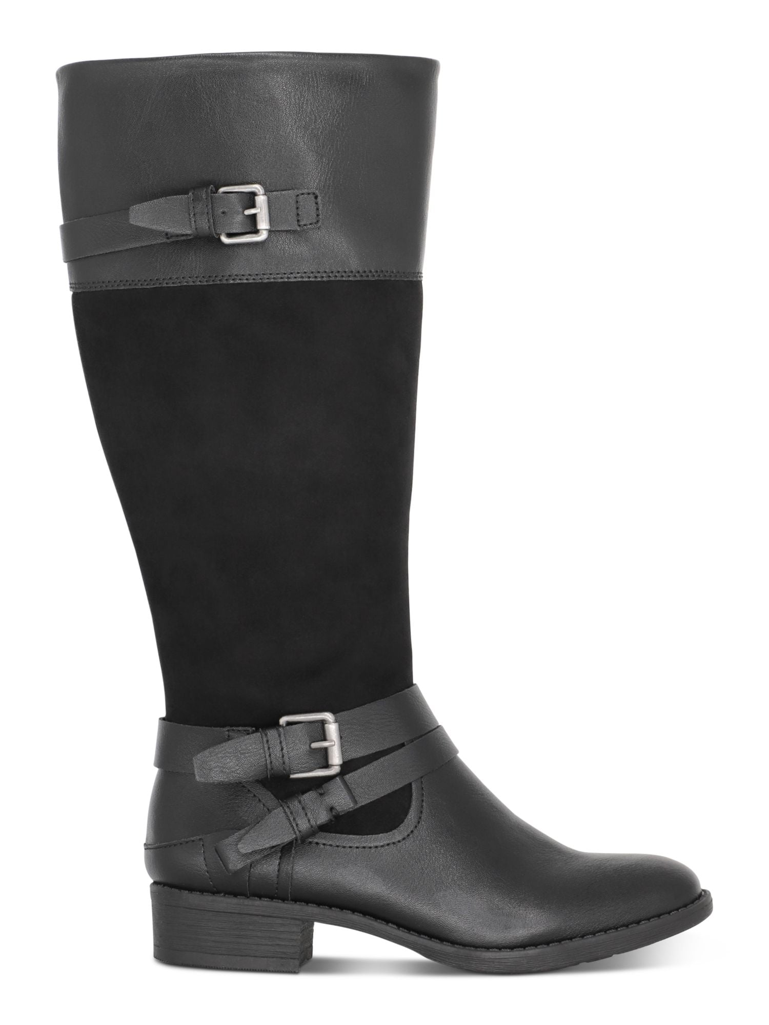 EASY SPIRIT Womens Black Buckle Accent Rae Round Toe Zip-Up Booties M