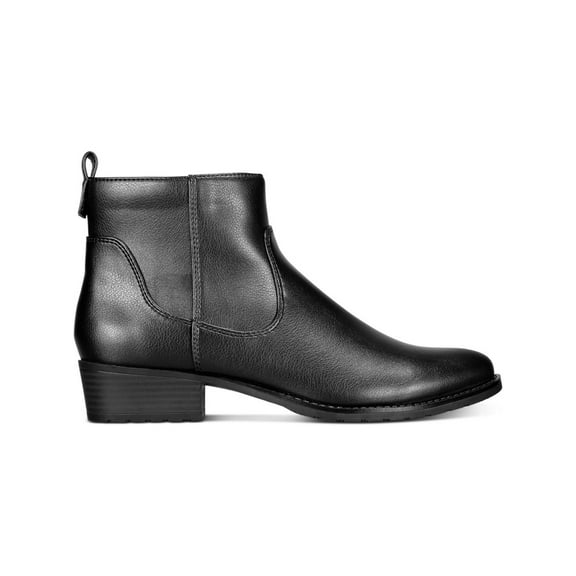 STYLE & COMPANY Womens Black Comfort Memphyss Round Toe Block Heel Zip-Up Booties 6 M