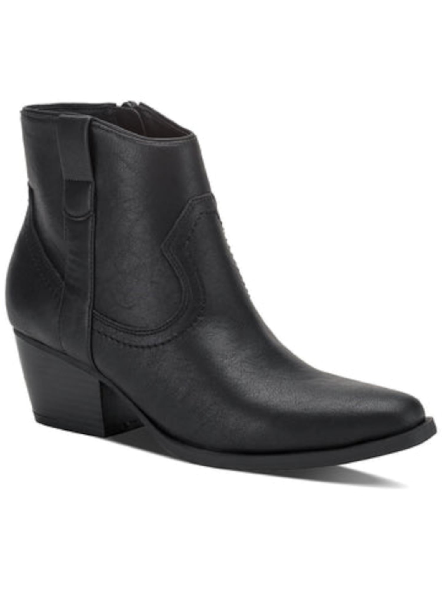 CHARTER CLUB Womens Brown Comfort Sacaria Almond Toe Block Heel Zip-Up Dress Heeled Boots M main image 0