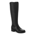 thumbnail image 1 of STYLE & COMPANY Womens Black Cushioned Zipper Accent Stretch Graciee Round Toe Block Heel Zip-Up Riding Boot 6 M, 1 of 4