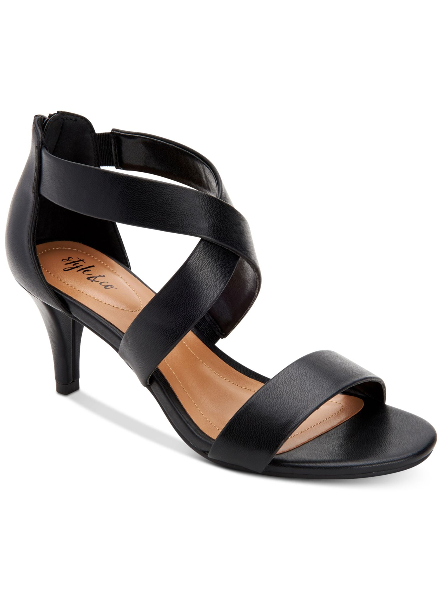 Style & Co. Womens Paysonn Criss-Cross Front Open Toe Kitten  display picture 1