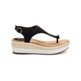 thumbnail image 1 of STYLE & COMPANY Womens Black Espadrille 1" Platform Adjustable Strap Ankle Strap Balii Round Toe Wedge Buckle Slingback Sandal 7.5 M, 1 of 4