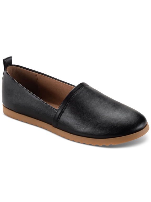 STYLE & COMPANY Womens Black Heel Pull-Tab Goring Cushioned Nolaa Round Toe Slip On Loafers Shoes 5.5 M