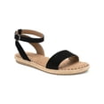 thumbnail image 1 of STYLE & COMPANY Womens Black Padded Ankle Strap Peggyy Round Toe Espadrille Shoes 7.5 M, 1 of 4