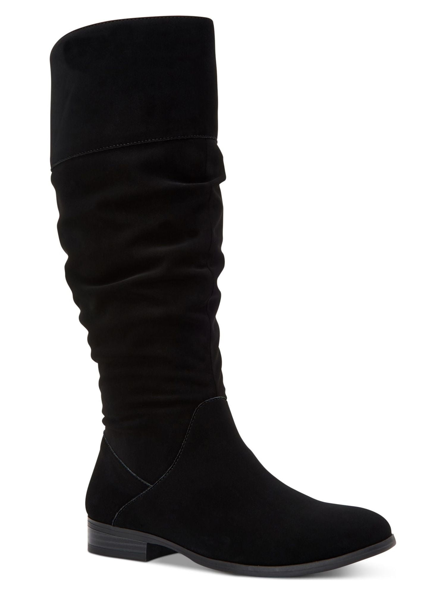 IMPO Womens Black Cushioned Reiley Round Toe Zip-Up Riding Boot M