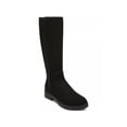 thumbnail image 1 of STYLE & COMPANY Womens Black Strap Accent Side Goring Lug Sole Padded Gwynn Round Toe Block Heel Zip-Up Boots Shoes 5 M, 1 of 3