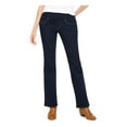 thumbnail image 1 of STYLE & COMPANY Womens Black Stretch Pull-on Style, Low Rise Boot Cut Jeans S, 1 of 2